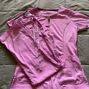 Orchid KOI LITE scrub set. Top S slim fit, Bottom XSP